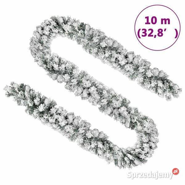 vidaXL Świąteczna girlanda pokryta śniegiem Boże Narodzenie Warszawa