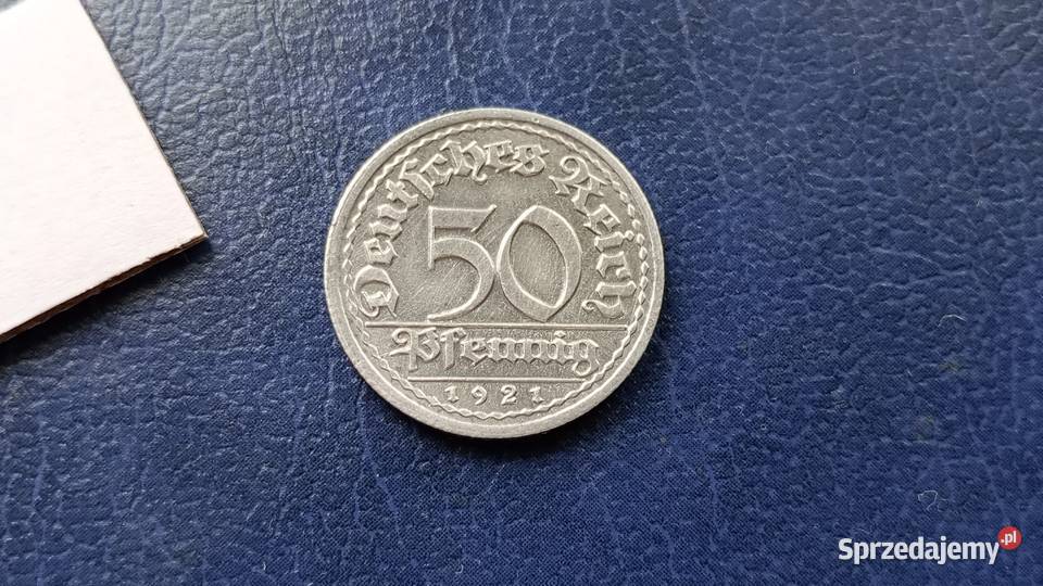 Stare monety 50 fenig 1921 J NIemcy sprzedam