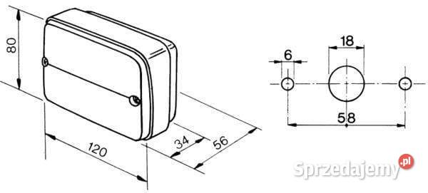 Lampa zespolona kierunkowskazu i postoju 12V małopolskie