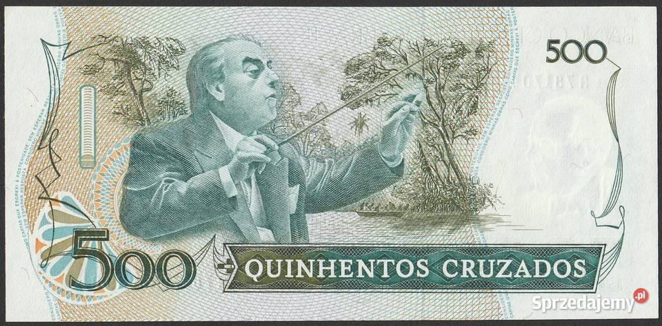 BRAZYLIA 500 CRUZADOS 1988 STAN BANKOWY UNC Łódź sprzedam