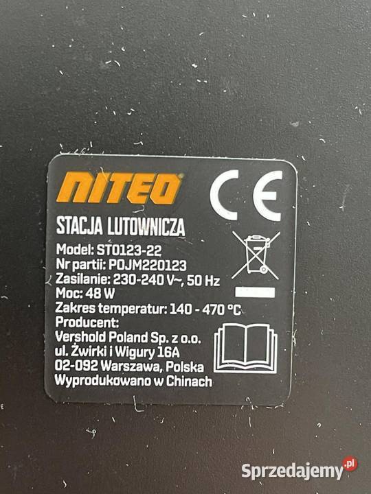 Nowa stacja lutownicza ST012322 28W 140170C Jawor