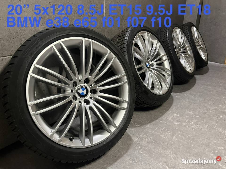 20 BMW e38 e65 f01 f07 f10 5x120 85J et15 95J Samochodowe Lubasz