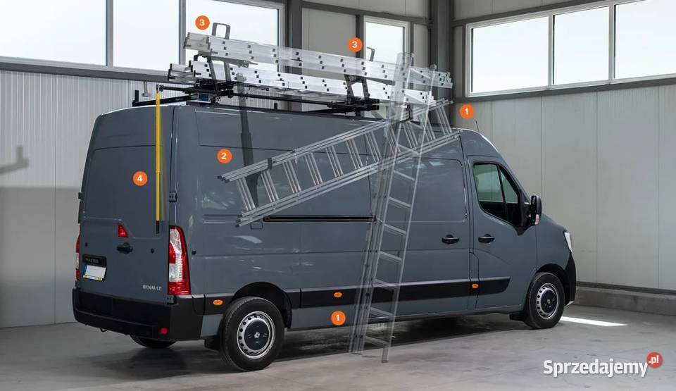 Bagażnik z windą do drabin Fiat Ducato Citroen
