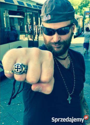 Piękny sygnet męski stal jubilerska 316L sprzedam