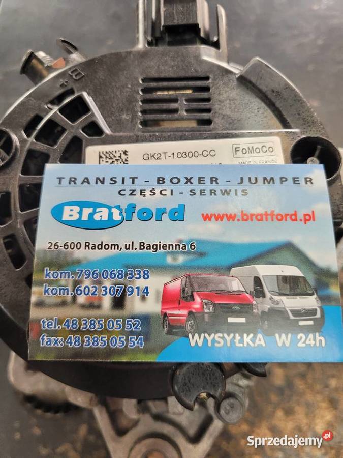Alternator Ford Transit GK2T10300CC GK2T10300 CB dostawcze Radom