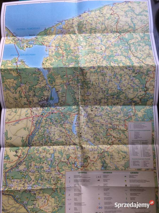 1031 Mapa Turystyczna Województwa Szczecin sprzedam