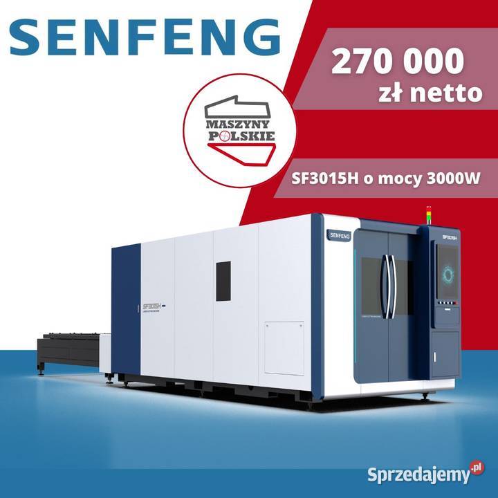 Nowa wycinarka laserowa fiber SF3015H 3000W Toruń