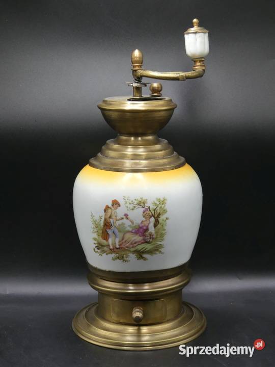 Duży niespotykany młynek do kawy sygnowany Poznań