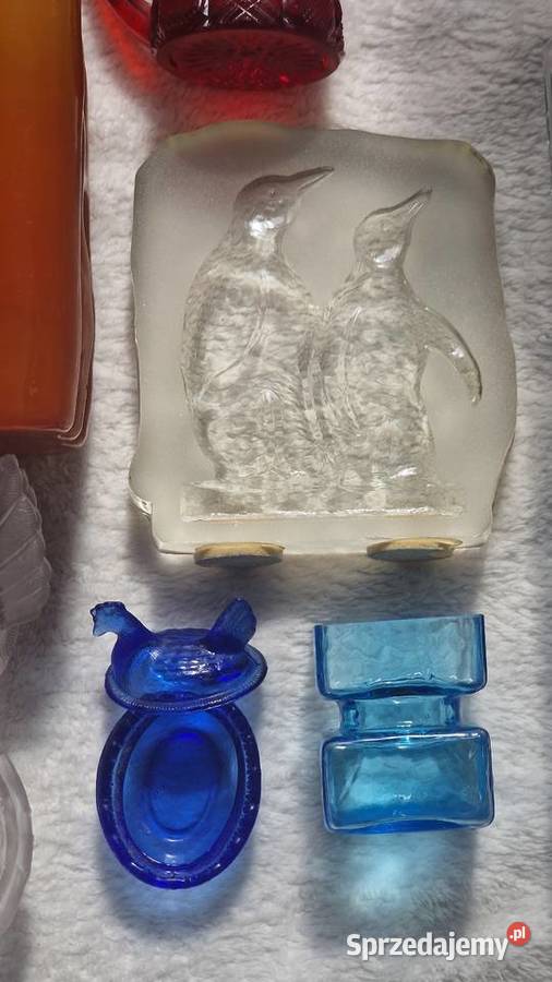 Szkło kolorowe prl 32 zestaw kryształy Kraków