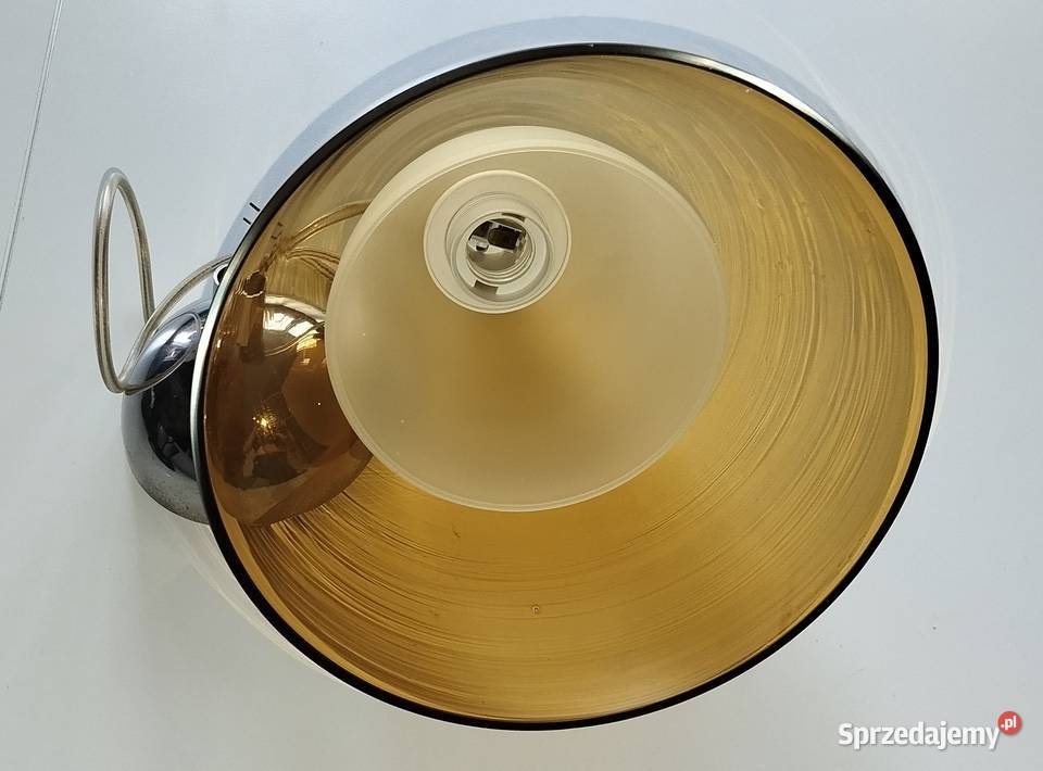 lampa sufitowa vintage żółta szkło mazowieckie Warszawa sprzedam