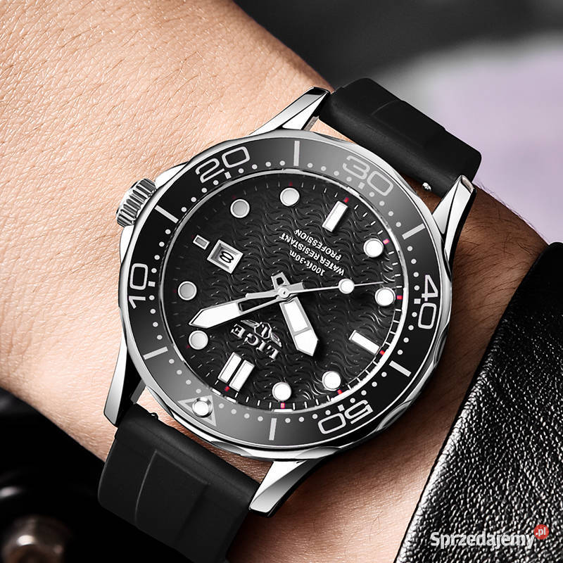 Zegarek męski sportowy Lige styl nurka Seamaster na rękę lubuskie Gorzów Wielkopolski