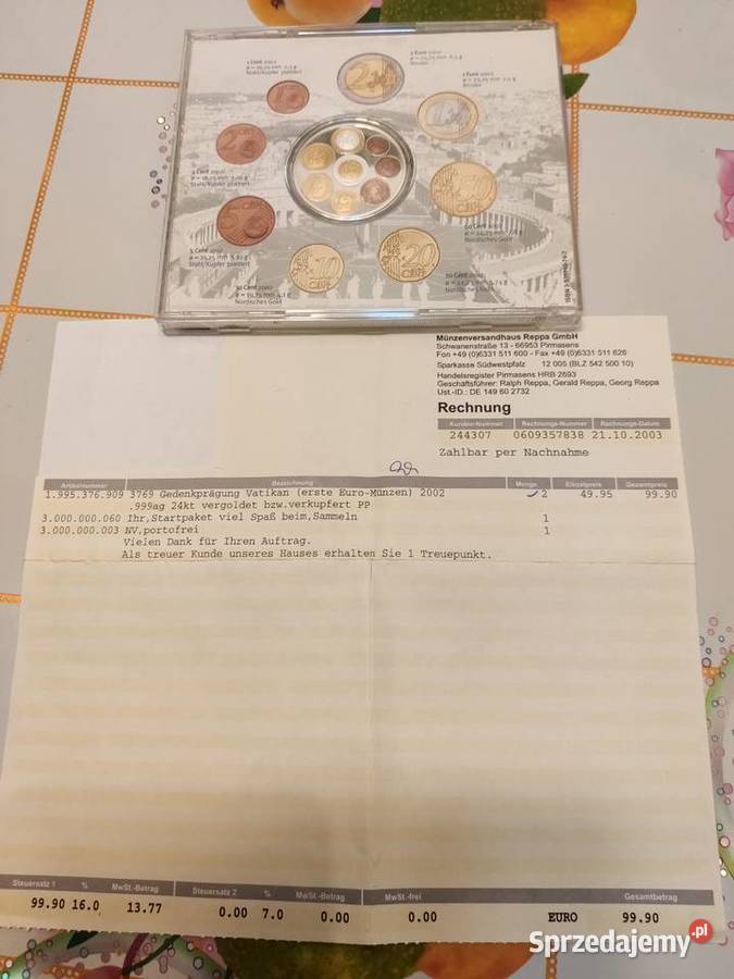 Srebrny medal Vatikan 2002r Numizmatyka pomorskie Lębork
