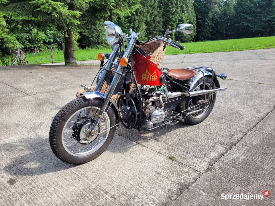 Motocykl wynalazek z wózkiem bocznym Pozostałe Łabowa