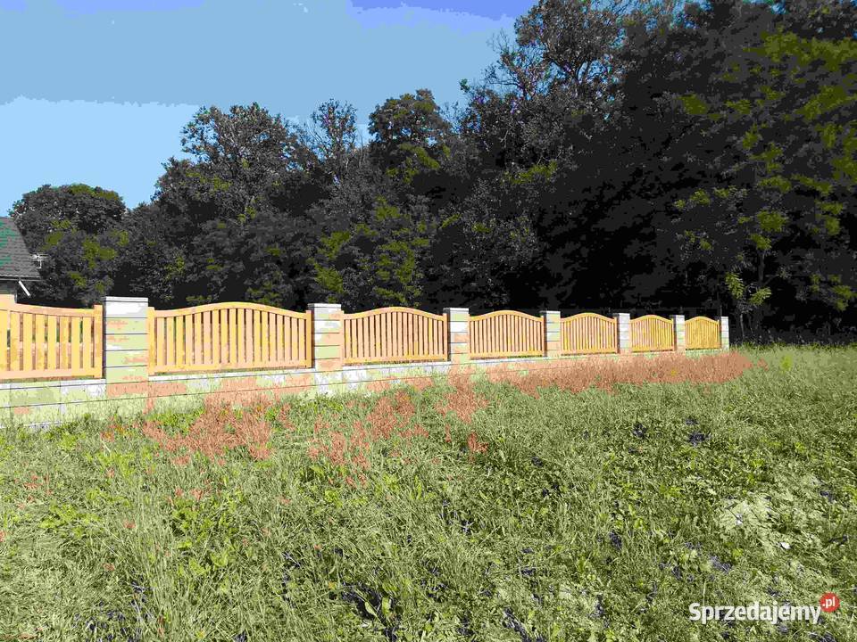 Przęsło drewniane model P1 ogrodzenie Stanpor Ogrodzenia i bramy