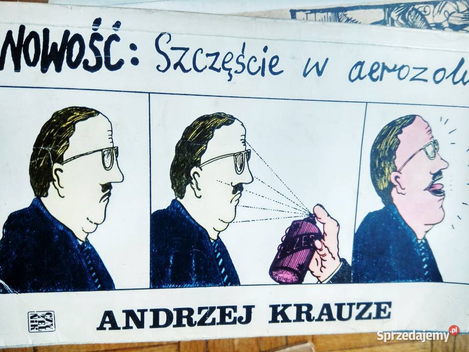 Szczęście w aerozolu książki unikaty Bródno