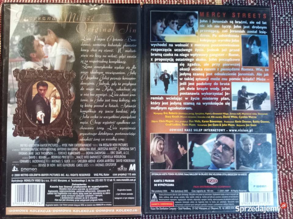 Kasety VHS Ostatni Skok Grzeszna Miłość Świdnica