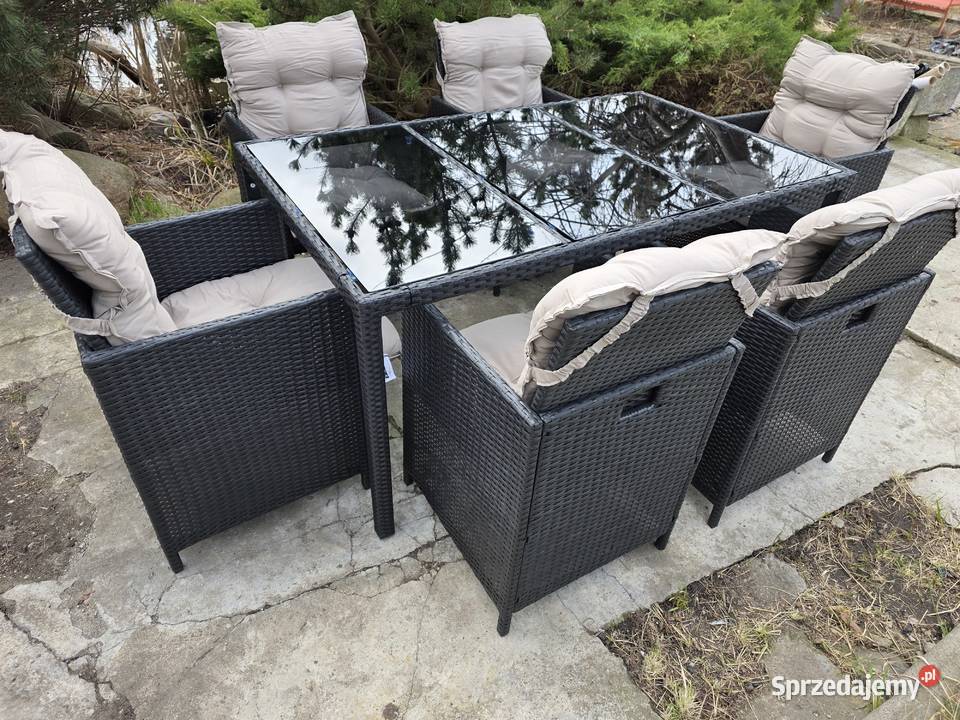 Zestaw mebli ogrodowych Space 6 krzeseł stół lubuskie Wschowa