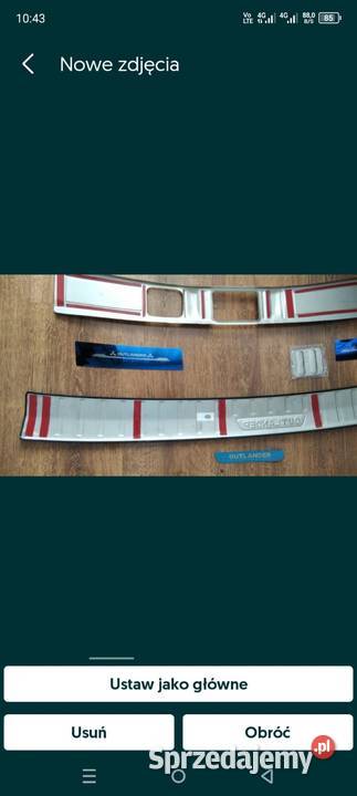 Nakładki bagażnika Mitsubishi Outlander 2015 do śląskie Jaworzno