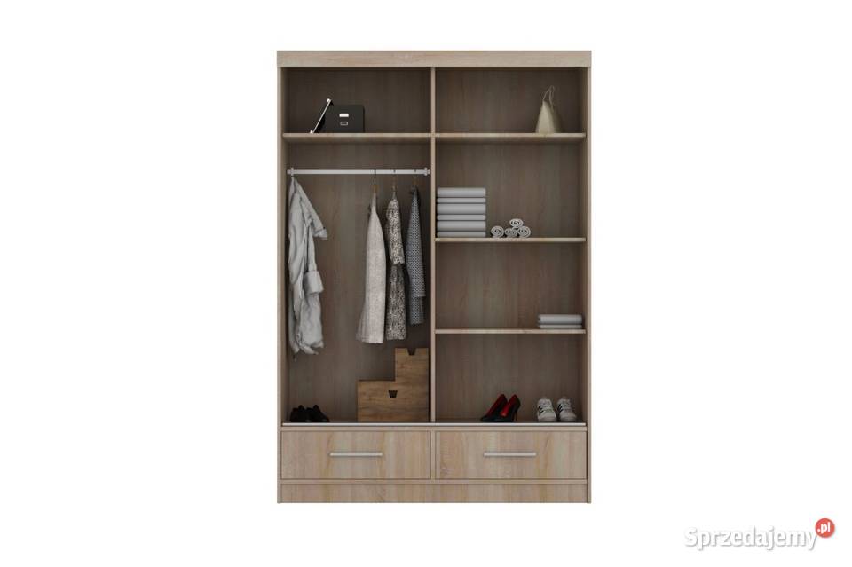 MARGO 250 SZAFA GARDEROBA z lustrem i szufladami Wrocław sprzedam