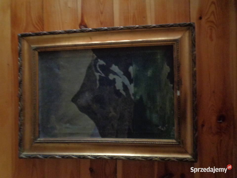 Obraz pejzaż górski olej na płótnie Lubin