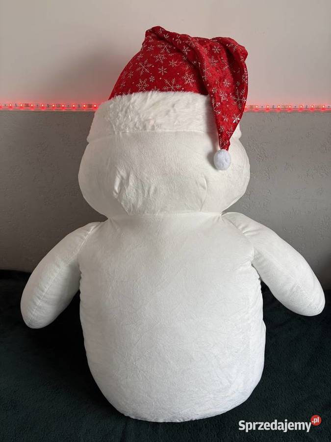 Pluszowy świąteczny bałwan biały małopolskie Wielka Wieś sprzedam