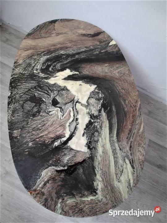 Kawowy stolik z kamiennym blatem Lublin sprzedam