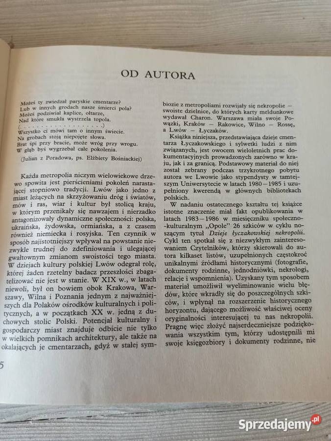 Cmentarz Łyczakowski we Lwowie Stanisław Antykwariat