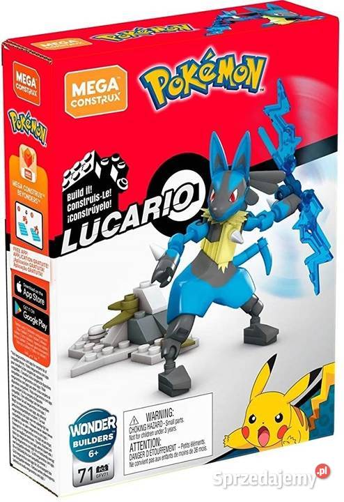 Figurka Pokemon Lucario Klocki Konstrukcyjne Mogilany
