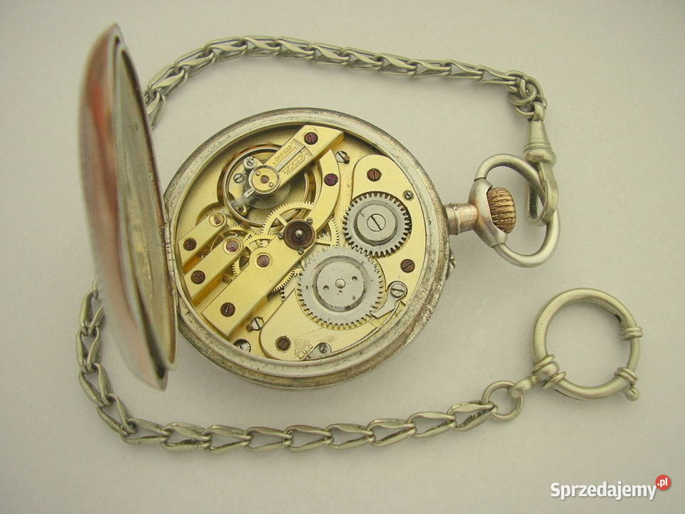 LUC CHOPARD watch zegarek kieszonkowy SREBRNY