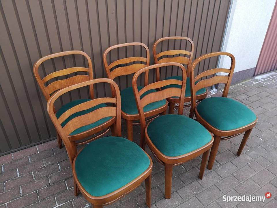 Krzesła ARTDECO 6 Sztuk Stare Antyk Komplet Swarzędz