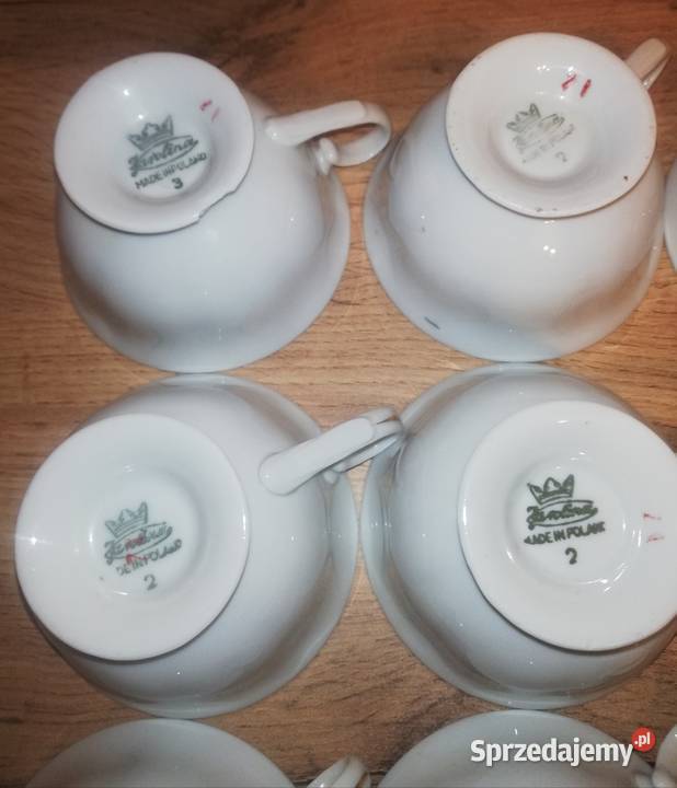 Komplet starej porcelany z PRL Warszawa
