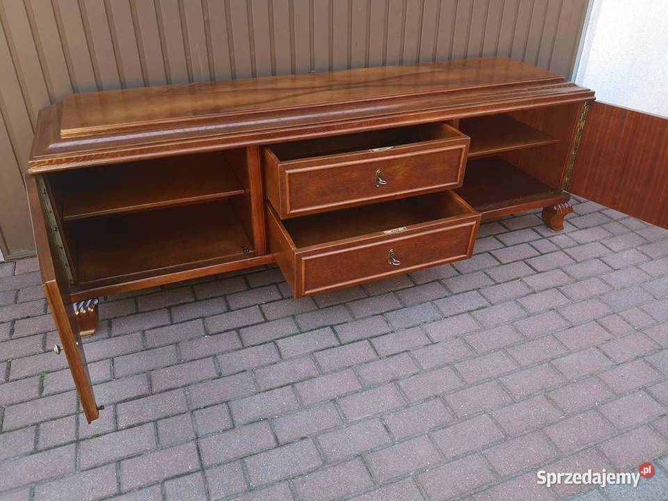 Komoda Szafka RTV Niska ARTDECO 205 OrzechDąb Swarzędz sprzedam