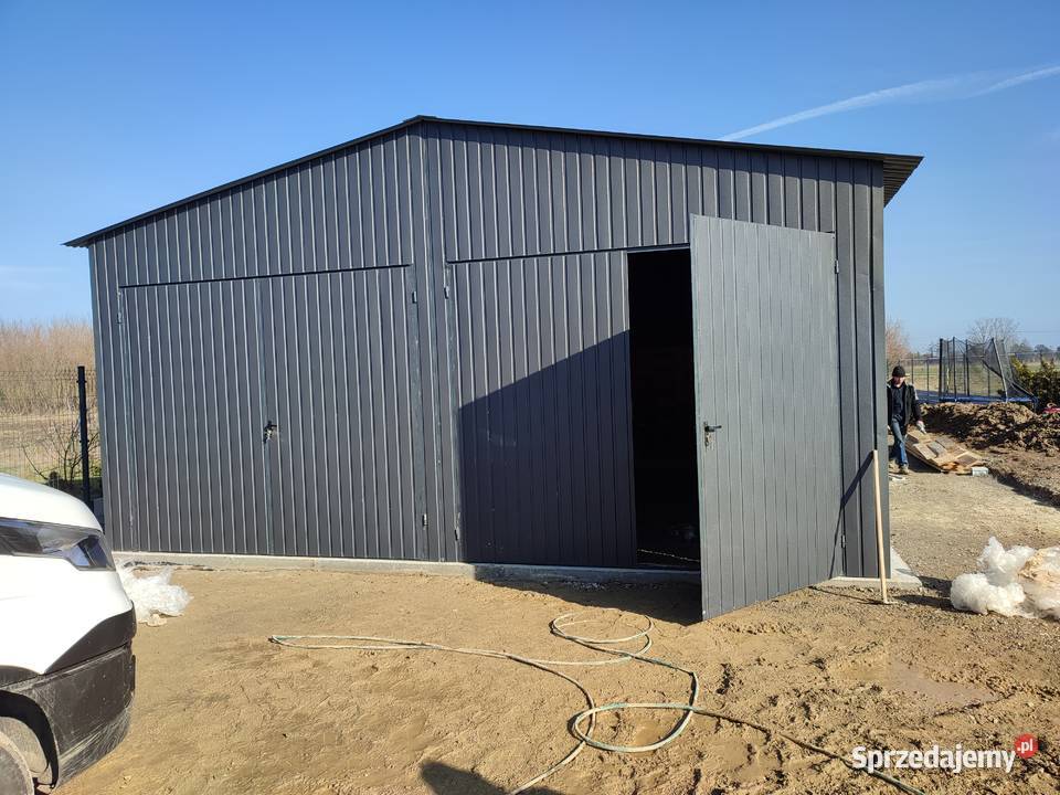 Garaż Blaszany Grafitowy DużyMAŁA HALA Wiata Mikołajki sprzedam
