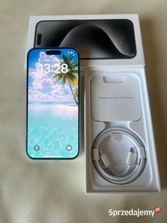 Iphone 15 pro 128Gb Titanium White Popów