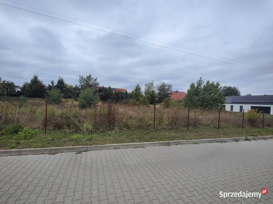 Działka 1050 m Rusiec cisza szkoła 700 m media 3