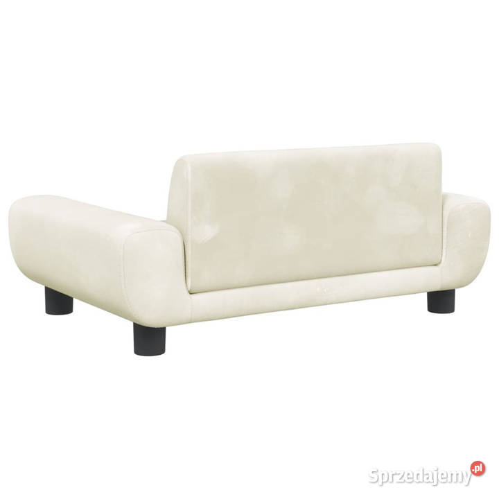 Sofa dzieci kremowa 70x45x33 aksamit WM3196392 mazowieckie Warszawa