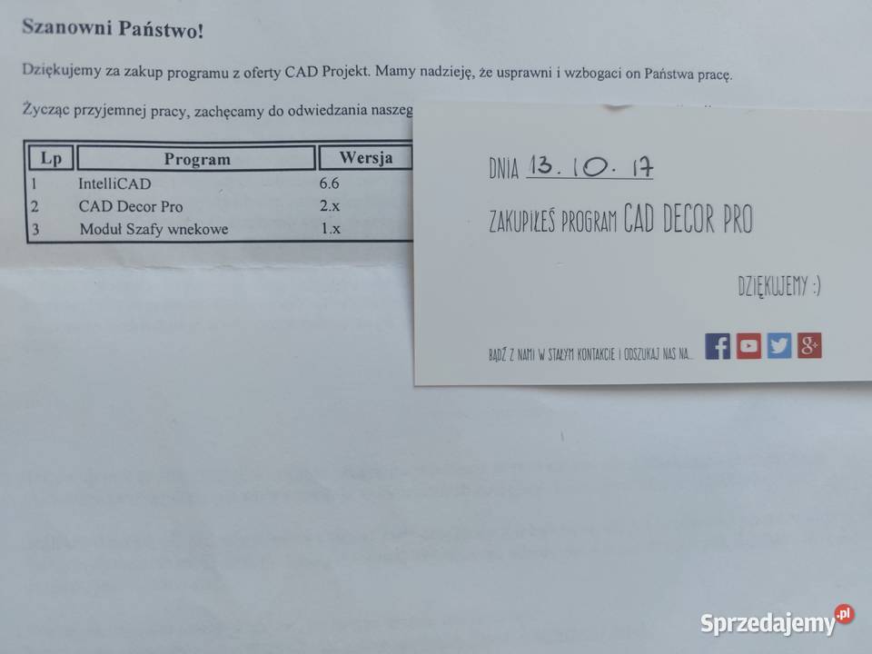 Sprzedam program do projektowania wnętrz CAD Warszawa