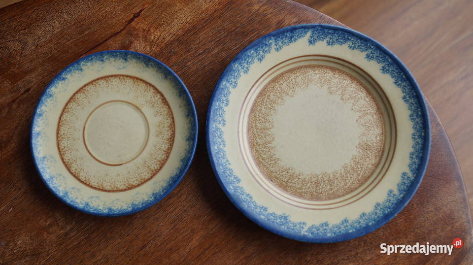 Bunzlau Bolesławiec trio do kawy lata 20 Mrowino sprzedam