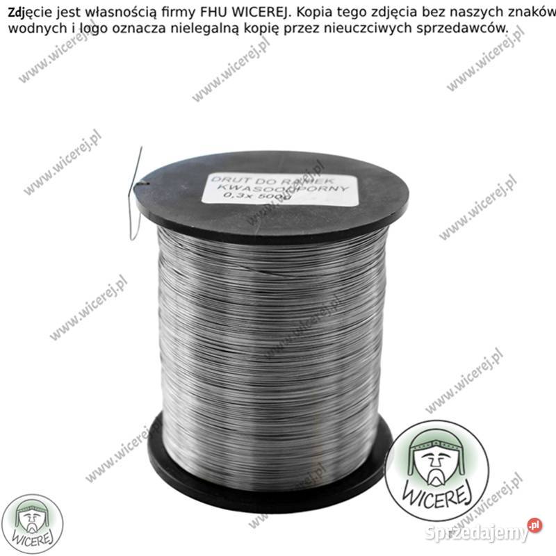 Drut pszczelarski do ramek 03mm 05 Nierdzewny Jaśliska