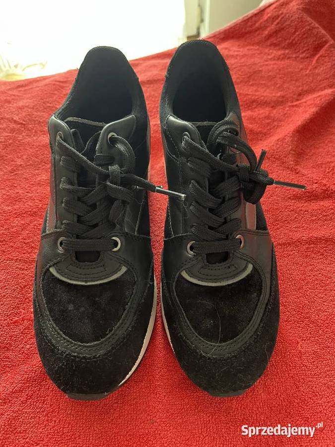 Sneakersy damskie Geox zamszowe na platformie 38 łódzkie