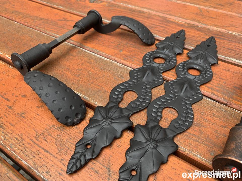 RUSTYKALNA Klamka kuta do furtki bramki drzwi Rzeszotary