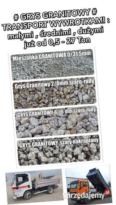 Grys Granitowy Grys Bazaltowyluzem Transport Poznań