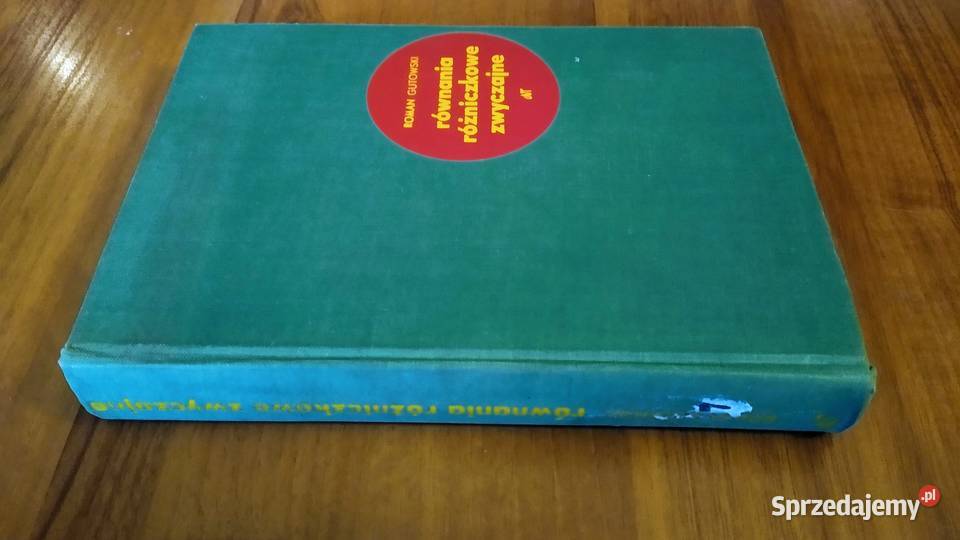 Równania różniczkowe zwyczajne Roman Gutowski twarda Książki i Podręczniki pomorskie Gdańsk