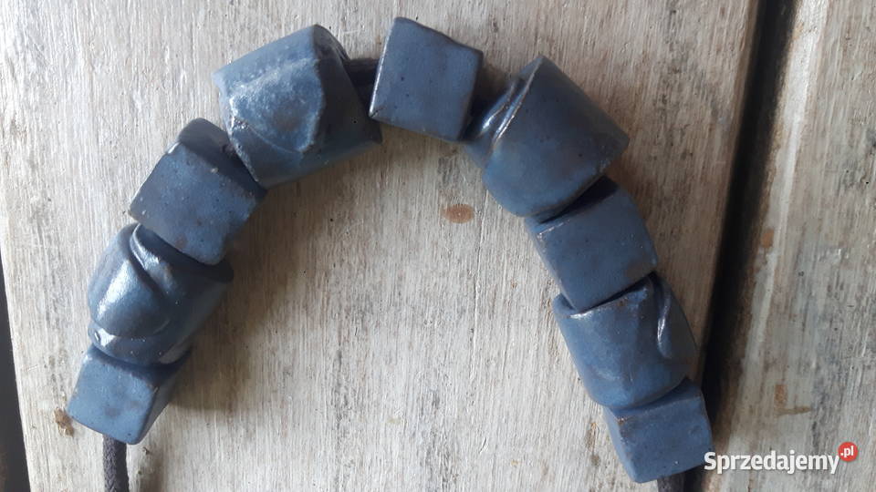 Naszyjnik ceramiczny ręcznie wykonany Otwock sprzedam