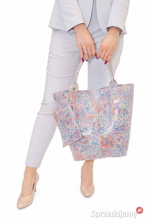 Torebka shopper ornament 6 kolorów Laura Biaggi Białystok