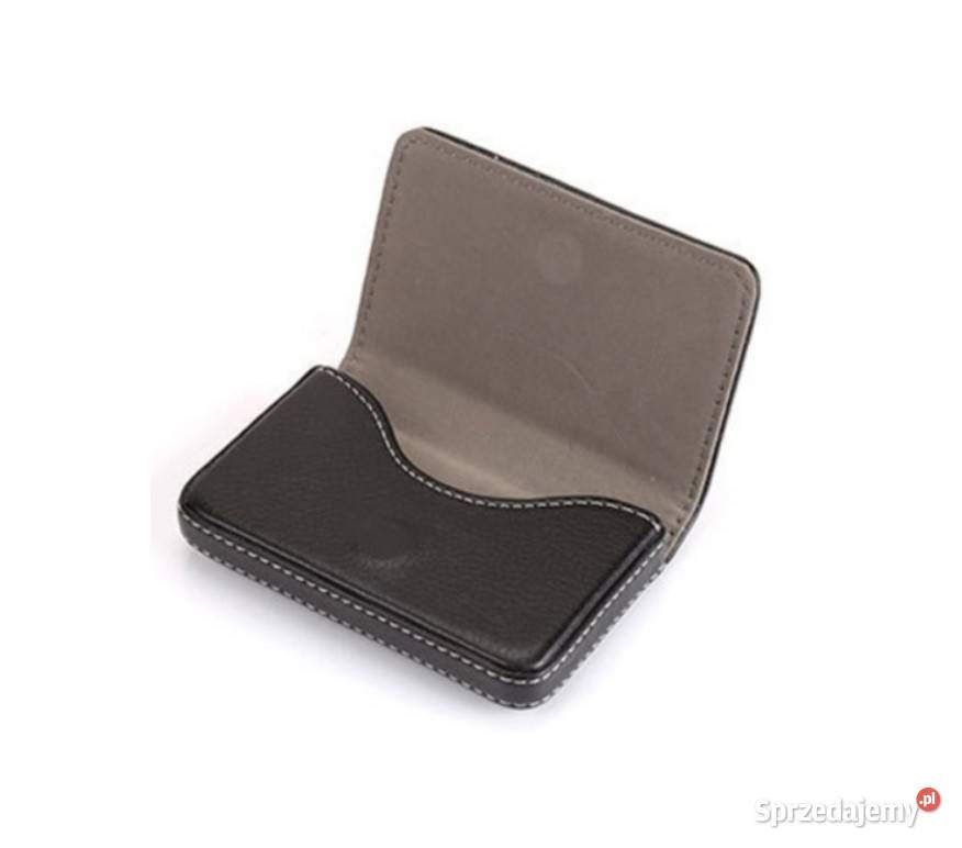 Etui na karty skórzane czarne skóra PU małopolskie Kraków sprzedam