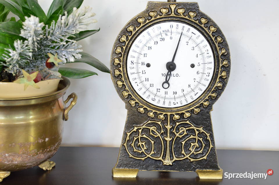 stara WAGA 10 żeliwna sygnowana Jastrzębie-Zdrój