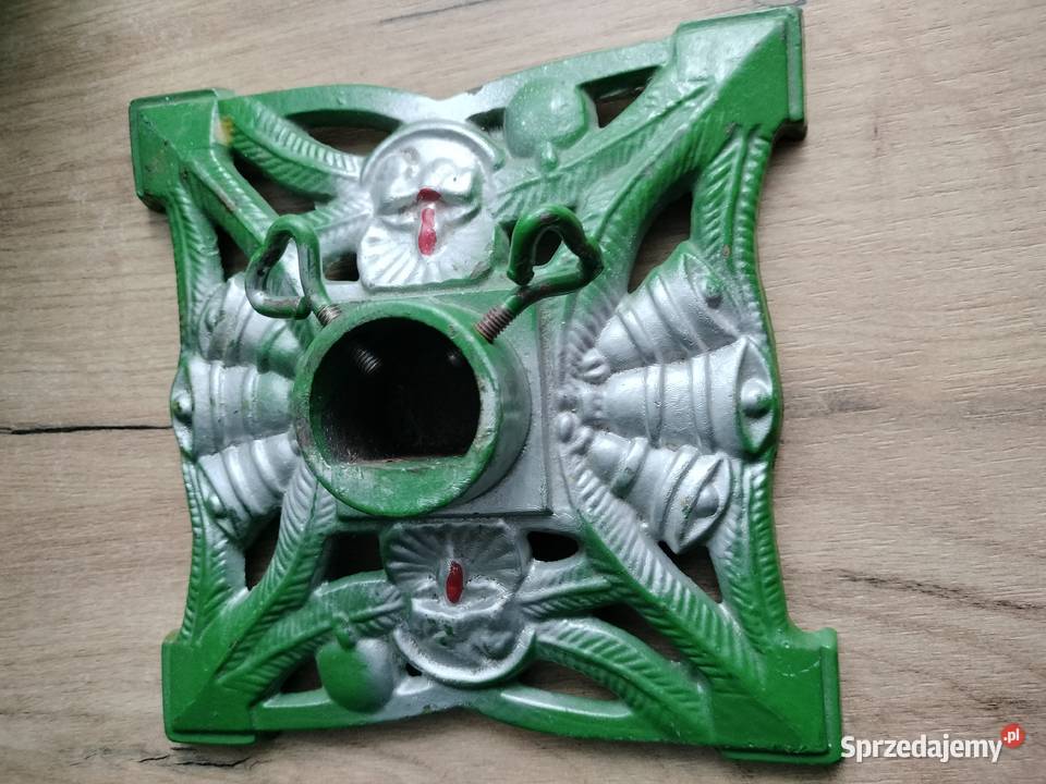 Stary żeliwny stojak pod choinkę Choszczno