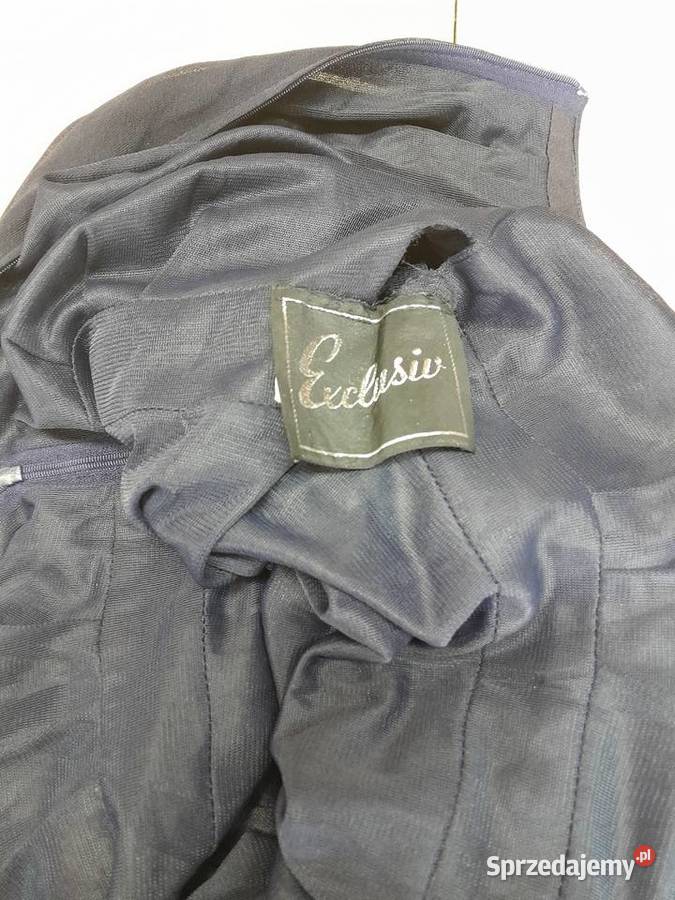 Granatowa sukienka z długim rękawem xlxxl Siemianowice Śląskie