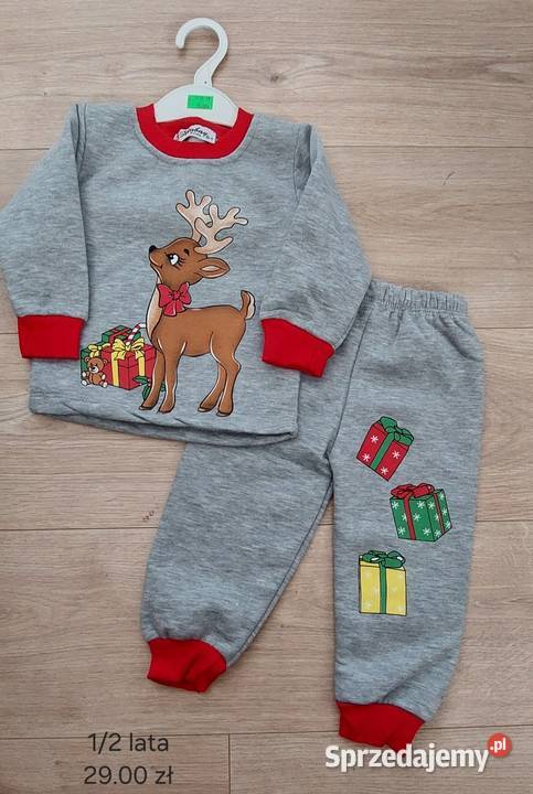 Świąteczny komplet dresowy rozmiar 01lat Wadowice